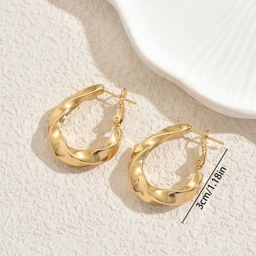 Stylish Cross-border Women Stud Earrings - Geometric Design