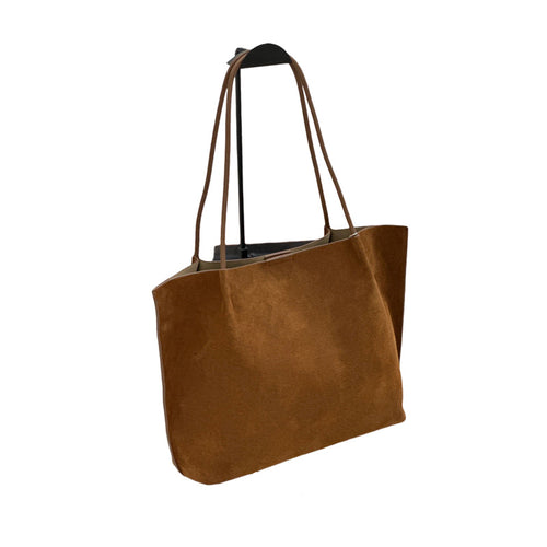 Custom Fall-Winter Matte Leather Tote Bag - Large Capacity