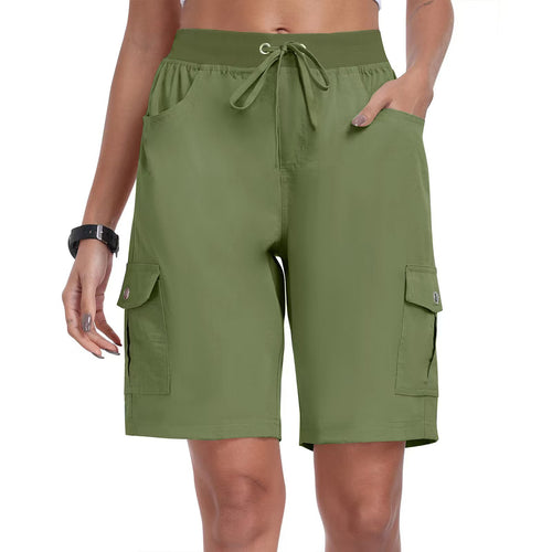 Comfortable Women's 6 Pocket Casual Work Shorts