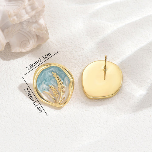 Ins Soft Sweet Women Earrings - Lavender Plant Ear Cuff Design