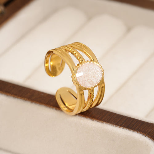 Niche Designer High-End Titanium Steel Statement Ring