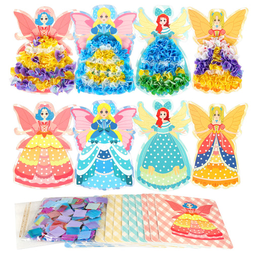 Elves Craft Kits: 12-Piece Felt Embroidery Set for Girls