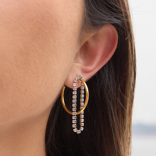 Light Luxury Titanium Steel Tassel Earrings for Women