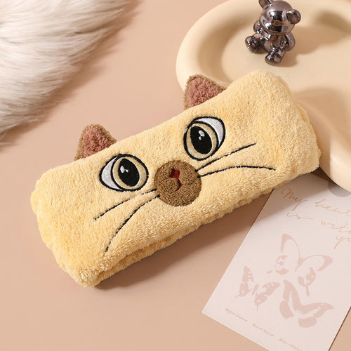 New Cartoon Cat Face-Washing Headband for Women