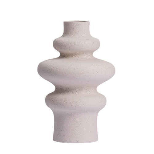 Creative Unglazed Matte-textured Ceramic Vase for Home Decor