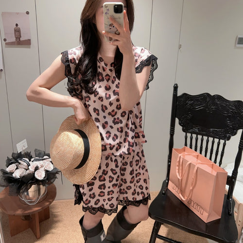 Korean-style Sexy Ice-silk Pajamas for Women - Summer Comfort