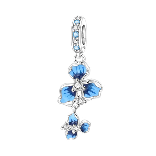 Lily Of The Valley Iris Pendant Necklace DIY Bracelet Charm
