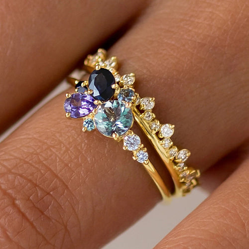 European and American Personalized Stacking Rings for Fashion