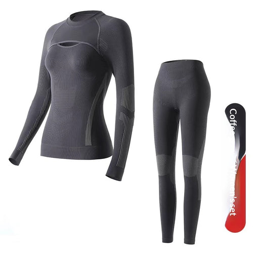 Womens Autumn Winter Quick Drying Ski Base Layer Set