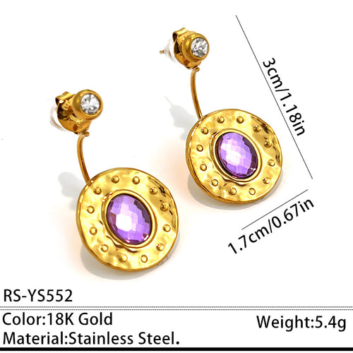 Retro Multi-style Stainless Steel Stud Earrings for Every Occasion