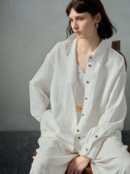 Linen Relaxed-fit Elegant Womens Blouse for Every Occasion