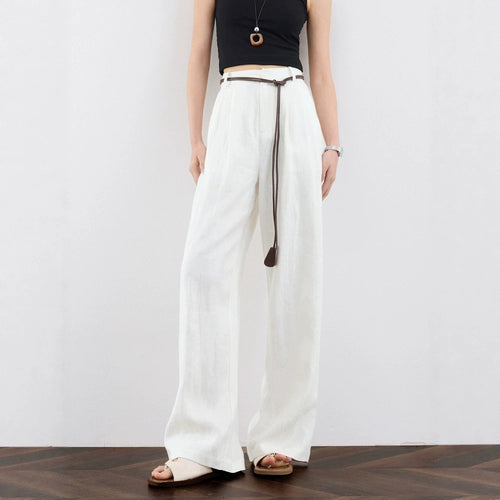 Linen Breathable Thin Wide-leg Trousers for Effortless Style