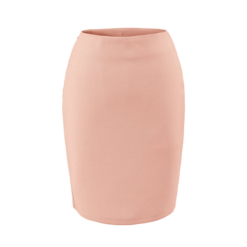 Womens Summer Solid-Color High-Waisted Maxi Skirt