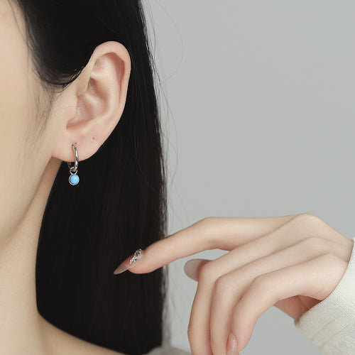 Personalized Turquoise Drop Earrings for Women