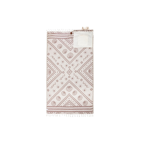 Dual-Purpose Organic Cotton Towel Bag for Home Office Storage