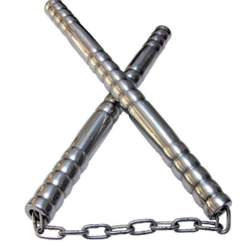 Stainless Steel Taekwondo Anti-slip Double-jointed Stick