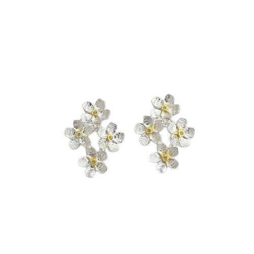 Mori-style Artistic Floral Drop Earrings for Women