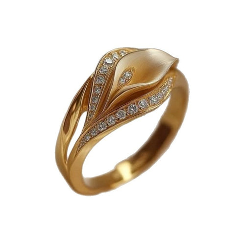 Zircon Flower Ring - Fashionable and Popular Finger Accessory