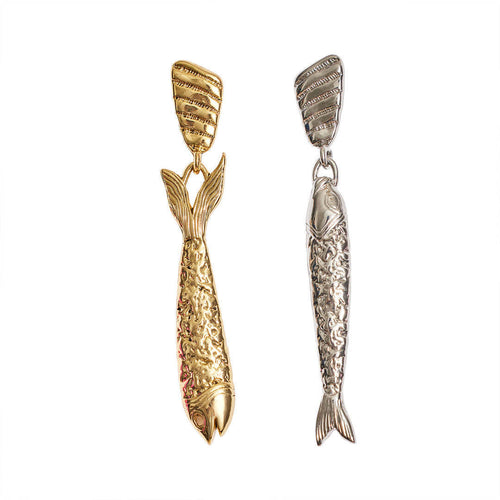 Long-style Artistic Stud Earrings in Stainless Steel