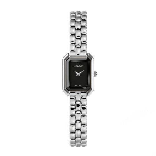 Cnspired Square Watch with Steel Band for Women