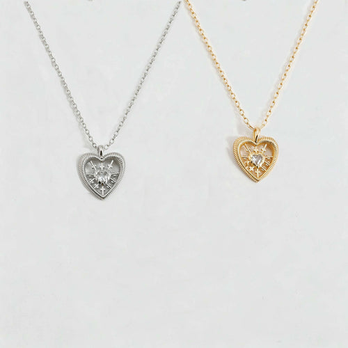 Niche Designer Inspired Hollowed Out Heart Necklace