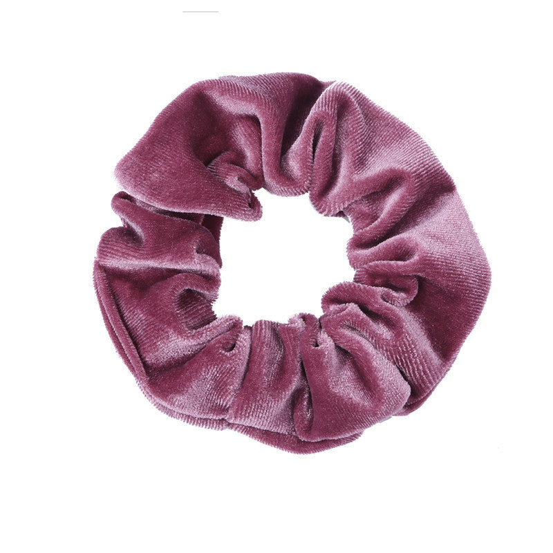 Fashion Velvet Tencel Pocket Wallet Hair Scrunchies