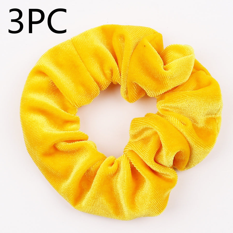 Fashion Velvet Tencel Pocket Wallet Hair Scrunchies