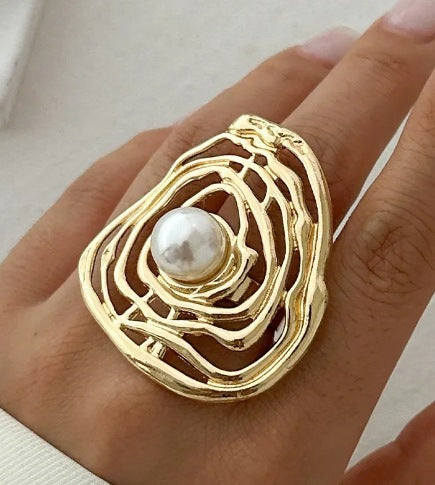 Irregular French-style Personalized Womens Midi Ring