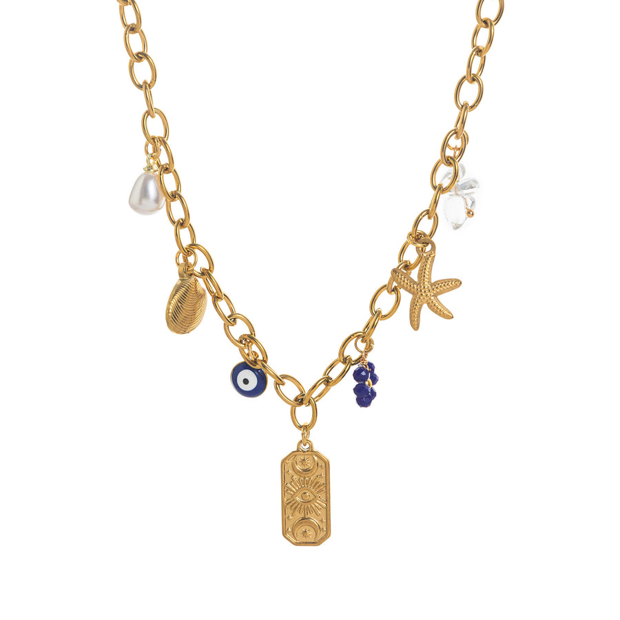 Fashionable Necklace with Vacuum Plating for Long-Lasting Color