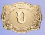 Stylish English Letter Belt Buckle Embossed Copper Necklace