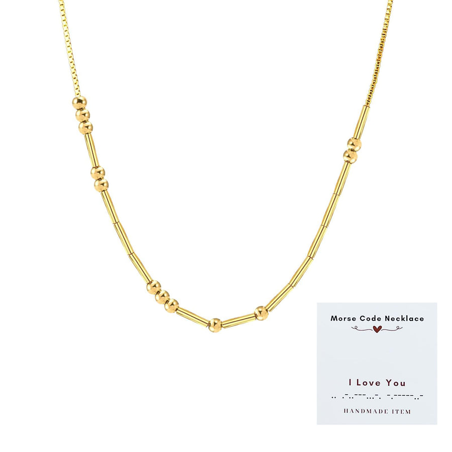 Exquisite Vintage Morse Code Necklace for Layered Looks