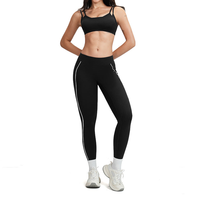 Nude-feel Yoga Wear Women's Workout Outfit Set