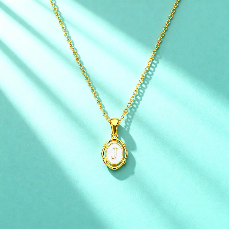 Affordable Luxury Gold 26-Letter Pendant Necklace for Women