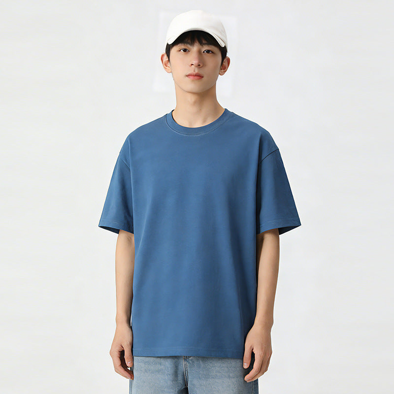 Short-sleeve Pure Cotton Mens T-shirt - Comfortable & Stylish