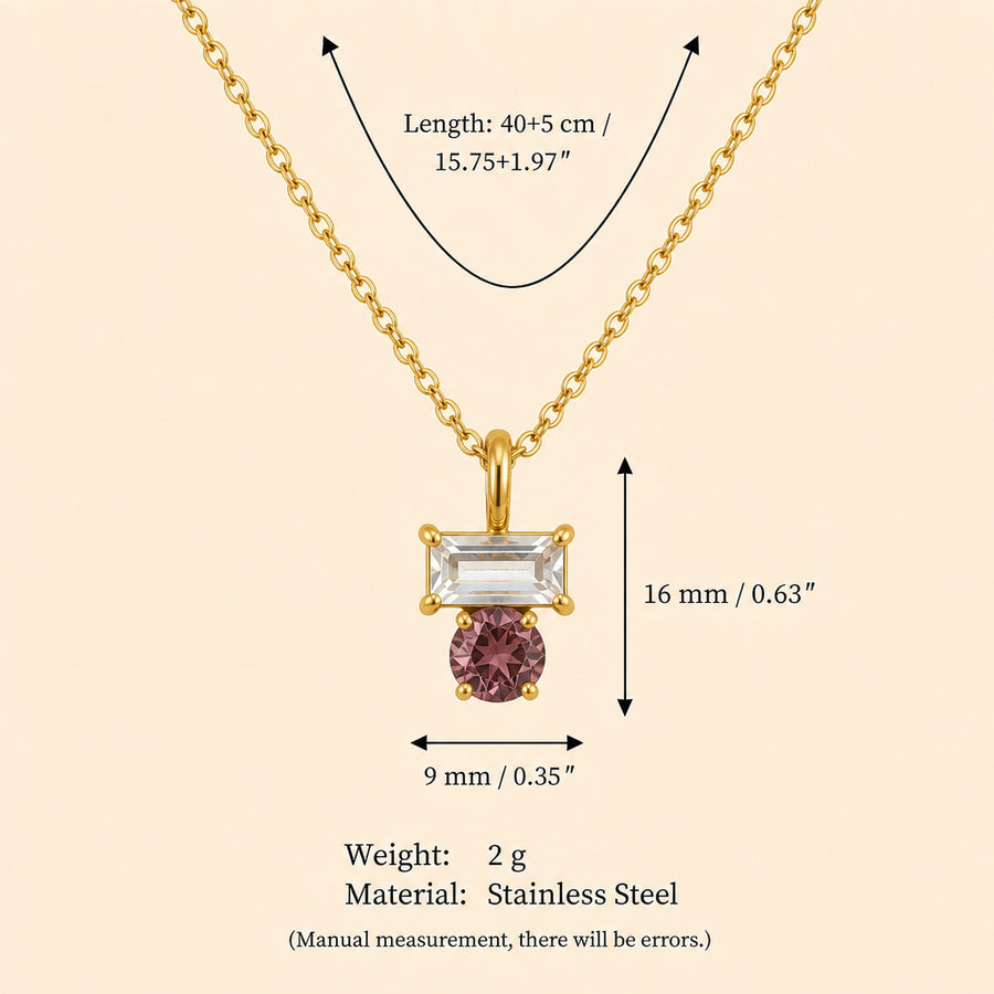 New Arrival December Beaded O-chain Gold-plated Necklace
