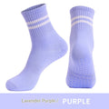 Pilates Mid Calf Exercise Socks with Sweat Towel Backed Sole