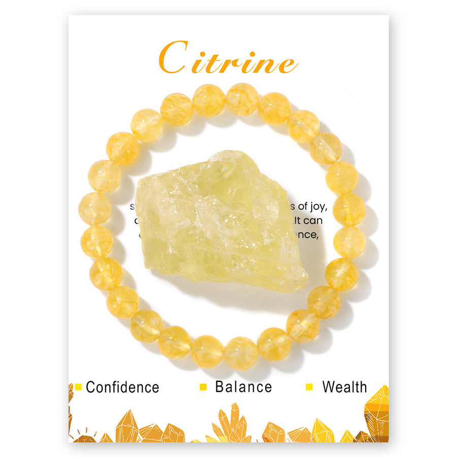 Womens Casual Bracelet With Natural Amethyst Stones