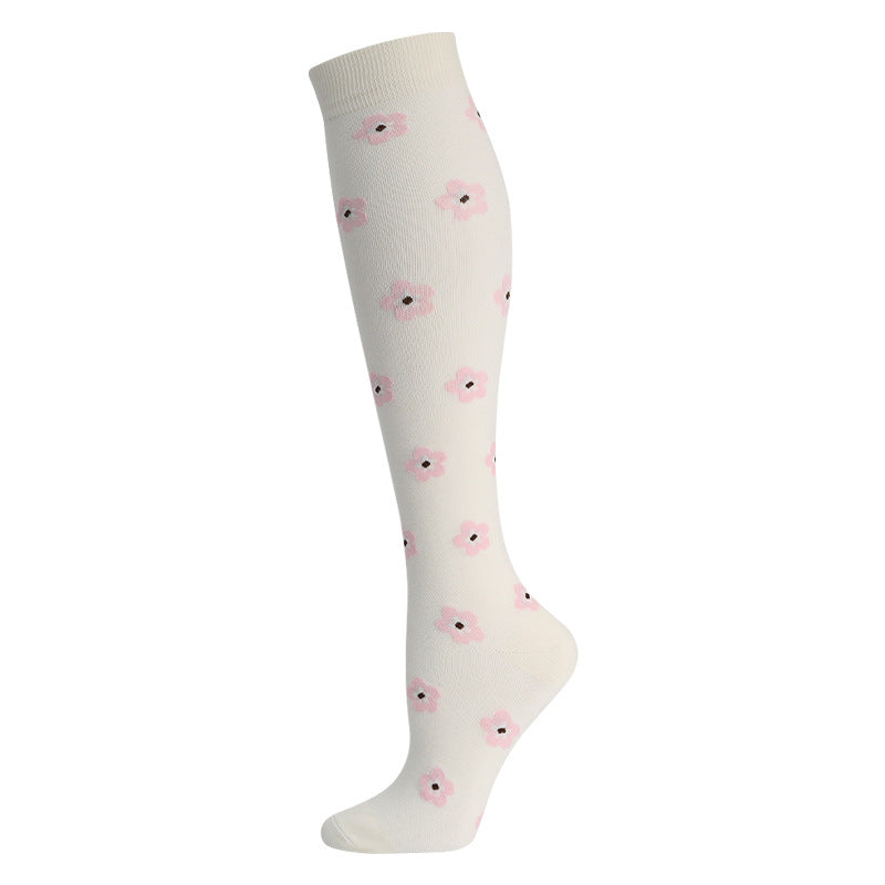 High Elasticity Compression Rope Running Calf Socks for Women