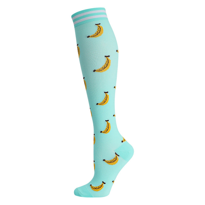 High Elasticity Compression Rope Running Calf Socks for Women