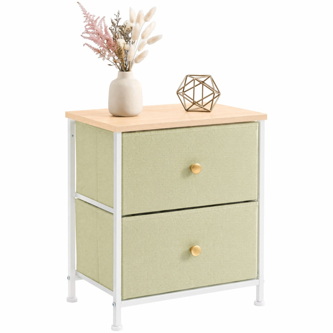 Double Drawer Bedside Table - Perfect Drawer Organizer