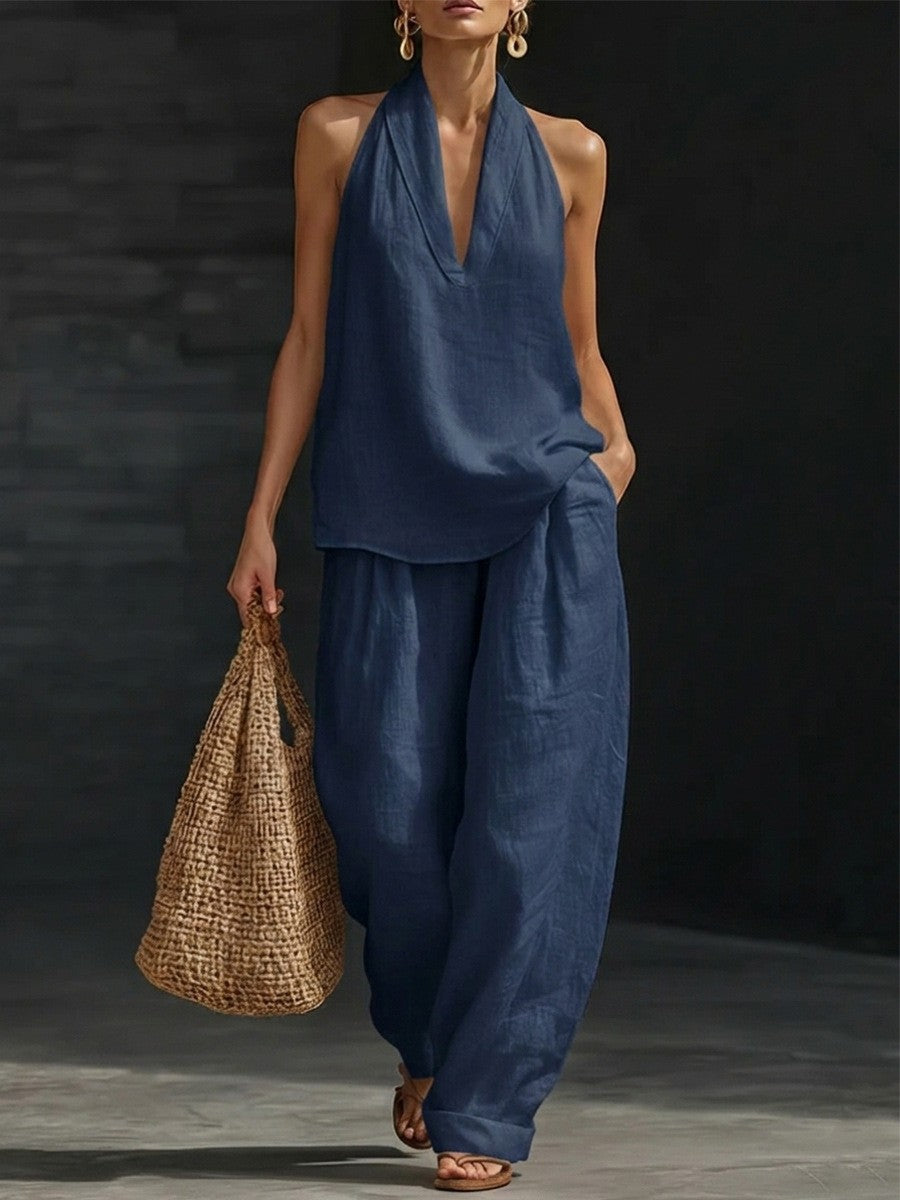 Womens Casual Relaxed-fit Off-shoulder Set - Trendy Look