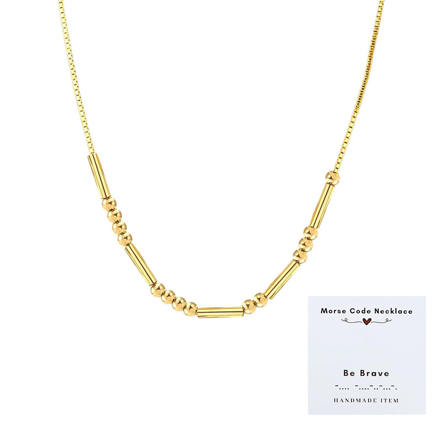 Exquisite Vintage Morse Code Necklace for Layered Looks