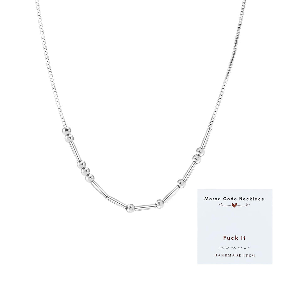 Exquisite Vintage Morse Code Necklace for Layered Looks