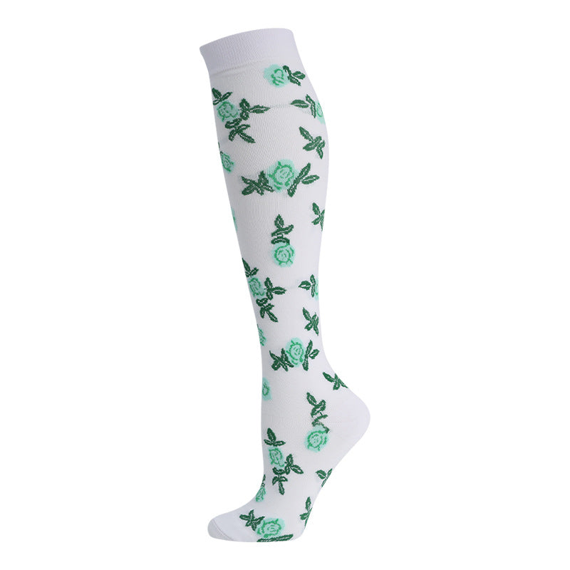 High Elasticity Compression Rope Running Calf Socks for Women