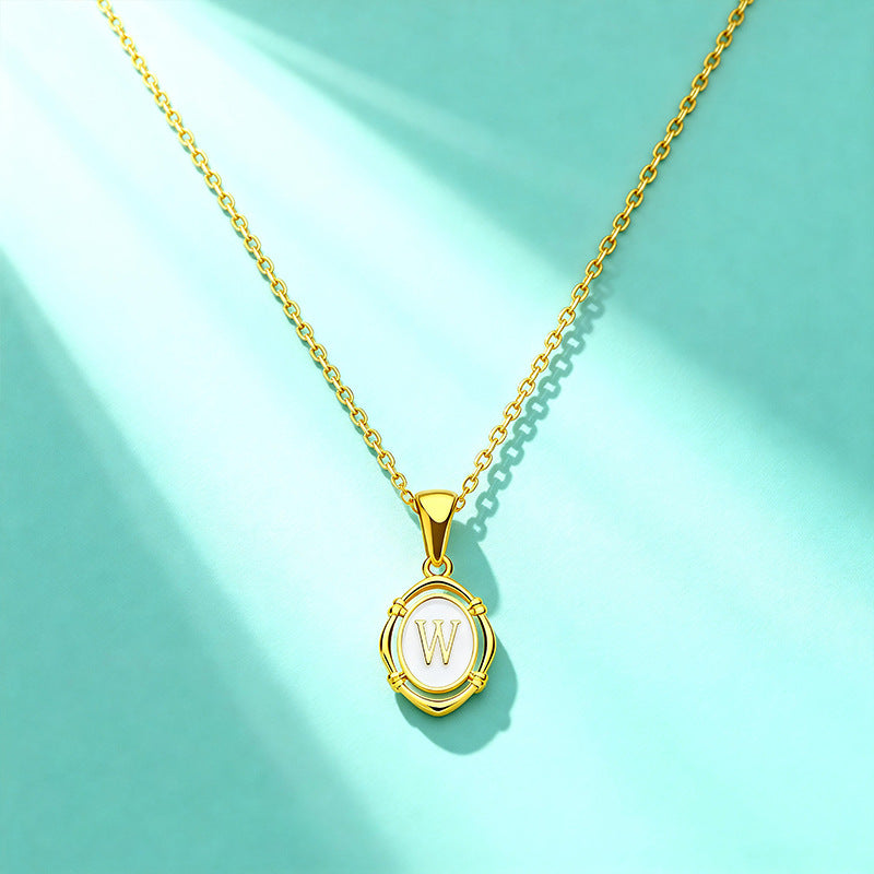 Affordable Luxury Gold 26-Letter Pendant Necklace for Women