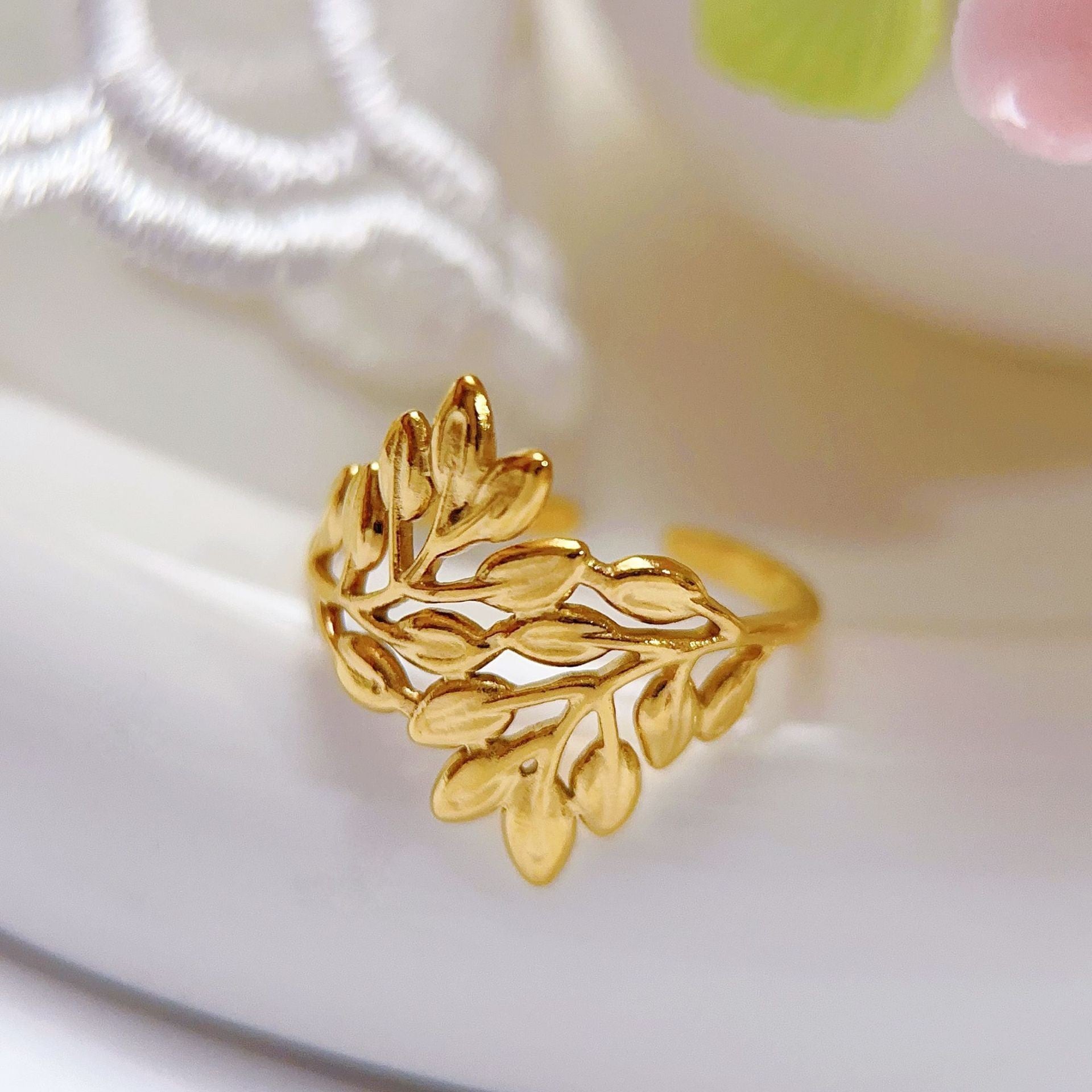 Stainless Steel Heart-shaped Ring for Women - Trendy Accessory