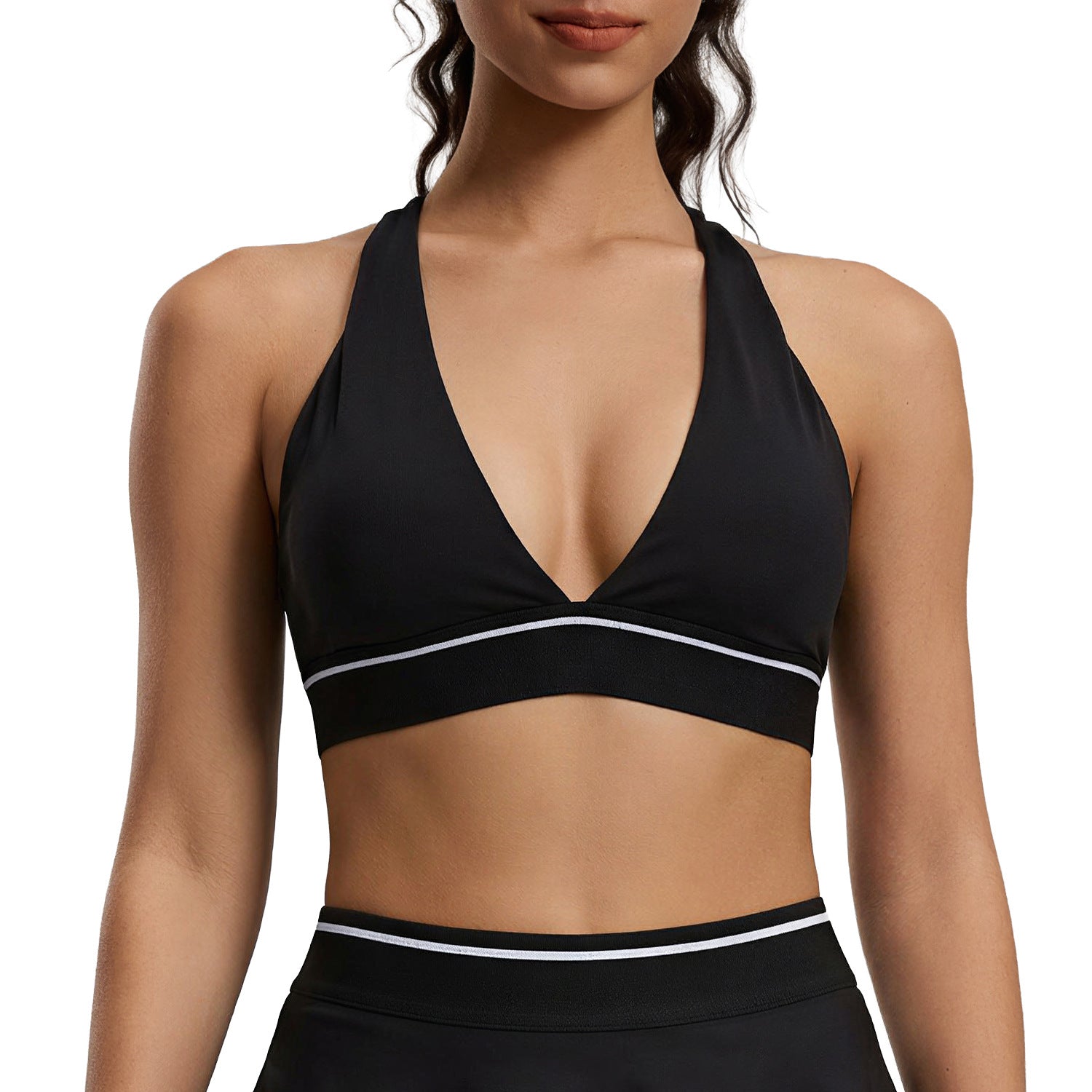 Women's Tight Yoga Bra with Beautiful Back Design