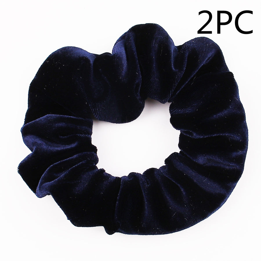 Fashion Velvet Tencel Pocket Wallet Hair Scrunchies