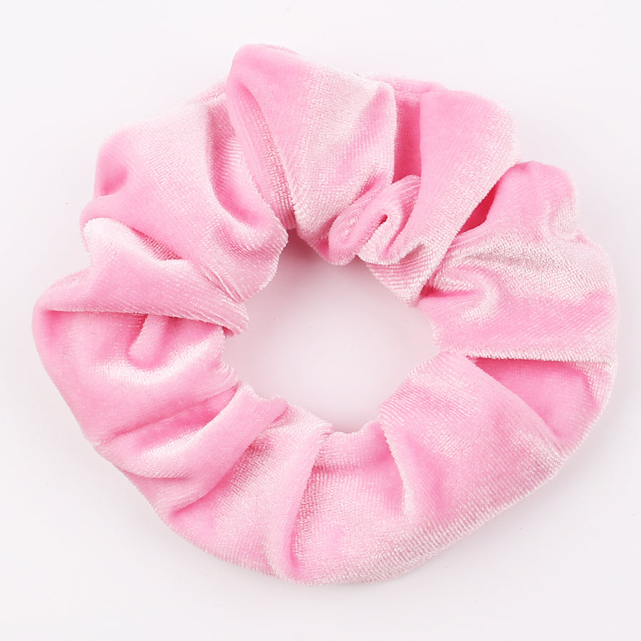 Velvet Tencel Pocket Wallet Hair Scrunchies - Retro Style