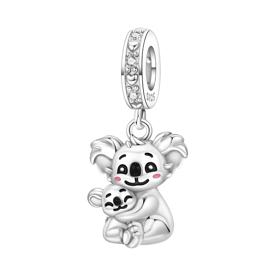 Playful Sloth and Koala Beaded Tennis Bracelet
